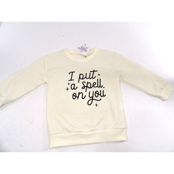 Sweat-Shirt Girl's Long Sleeve Wild Flowers I Put A Spell On You 3T/4T NWT - Picture 1 of 4